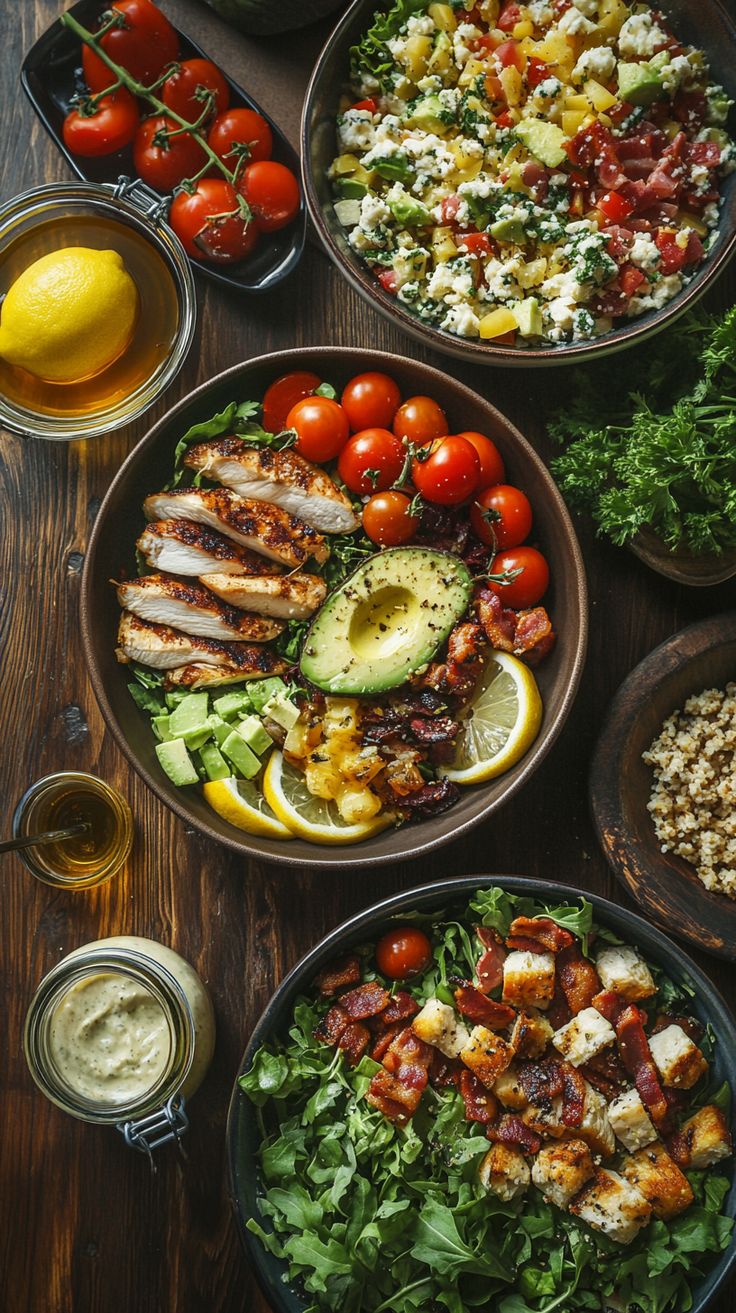 Frutas y verduras sobre mesa